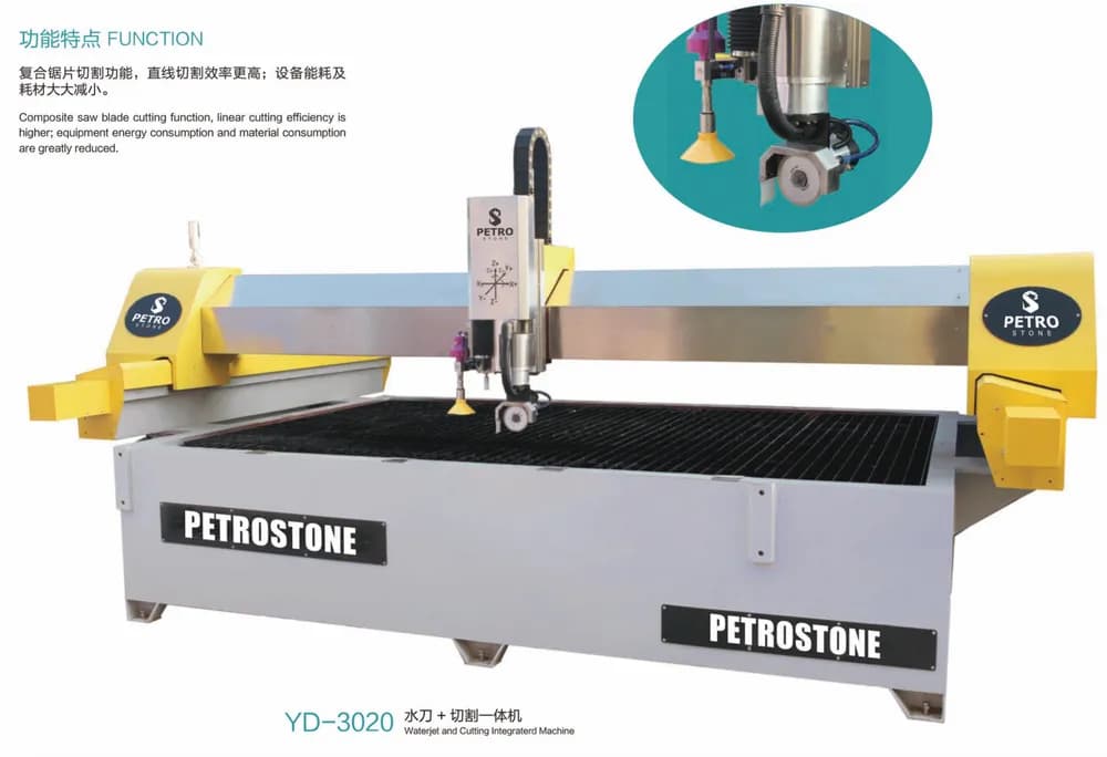 Integrated water jet cutting machine YD 3020