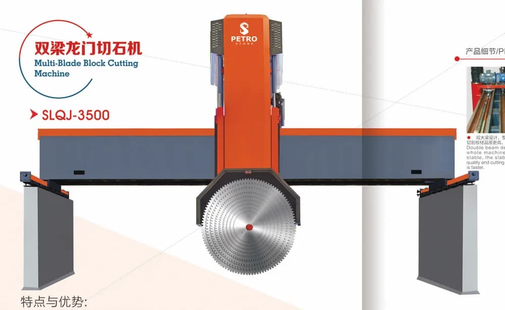 Многопильный станок для резки блоков SLQJ-3500